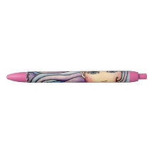 Ballpoint Lady Violet et Blue.