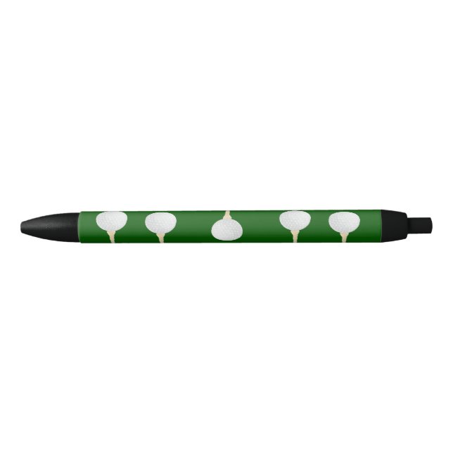 Stylo Noir Bals de golf en motif vert (Devant)