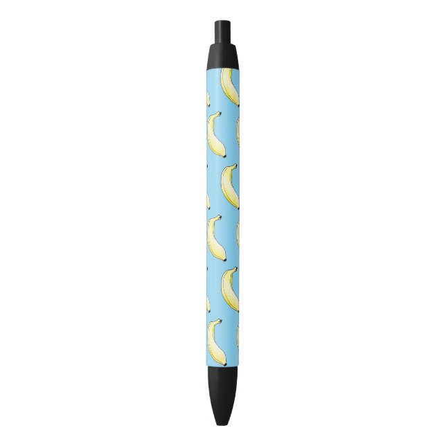 Stylo Noir banane jaune fruit (devant Vertical)