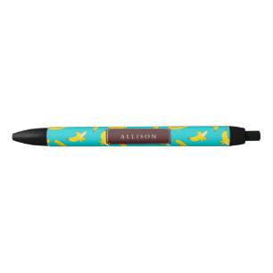 Stylo Noir Bananes cool Motif Personnalisé