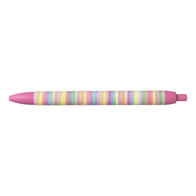 Stylo Noir Bandes aquarelles (Devant)