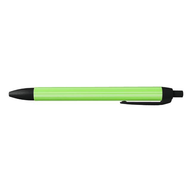 Stylo Noir Bandes de bonbons vert citron (Bas)