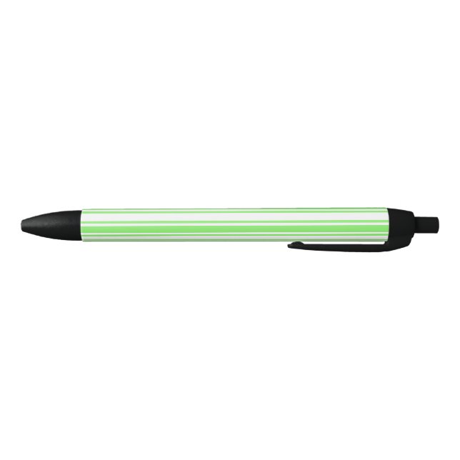 Stylo Noir Bandes de bonbons vert et blanc de chaux (Bas)