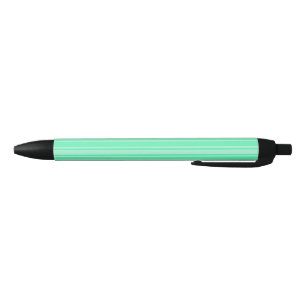Stylo Noir Bandes de bonbons vertes à la menthe
