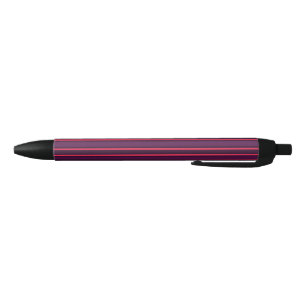 Stylo Noir Bandes de prunes et de bonbons rouges