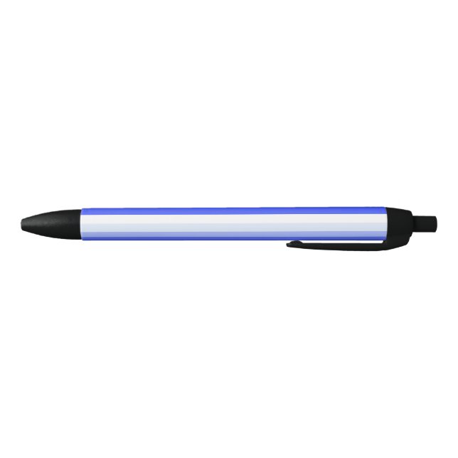 Stylo Noir Bandes d'ombre bleu royal (Bas)