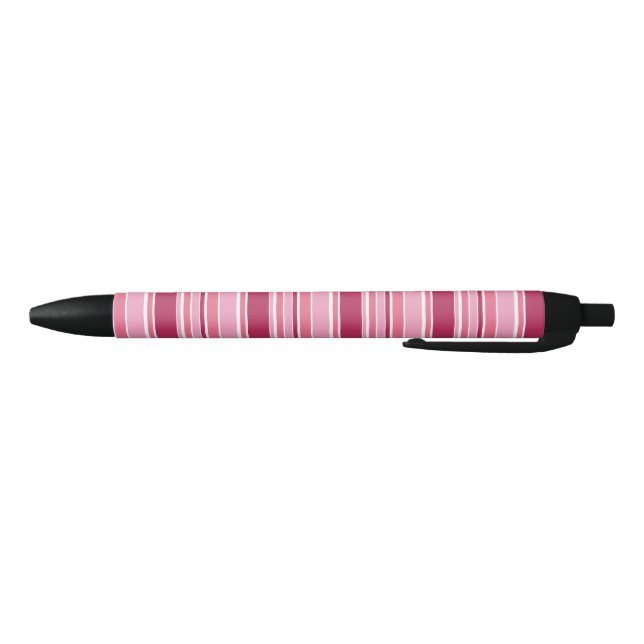 Stylo Noir Bandes roses (Bas)