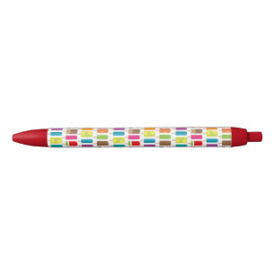 Stylo Noir Barres de crème glacée et Popsicles