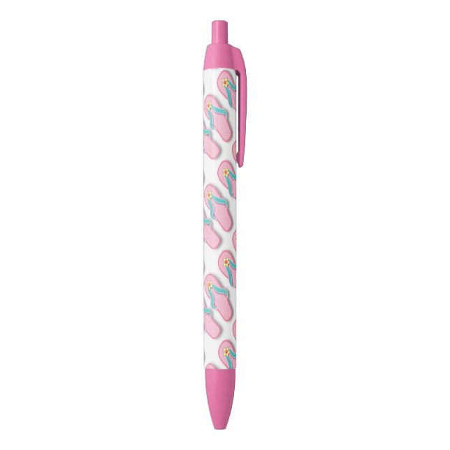 Stylo Noir Bascules roses d'été (Bas (Vertical))