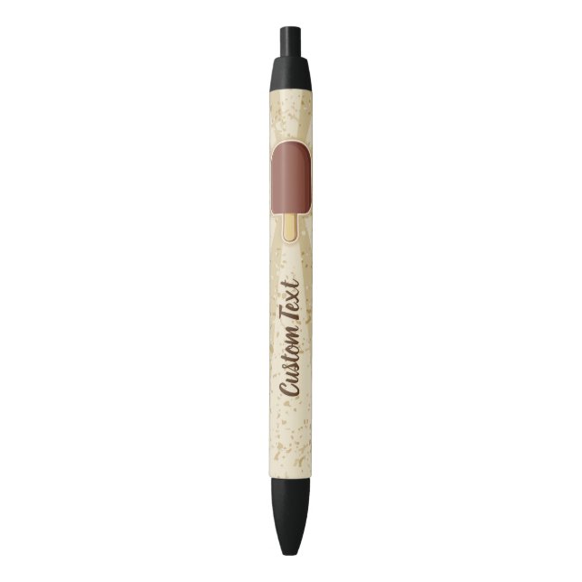 Stylo Noir Bâton à crème glacée au chocolat (devant Vertical)