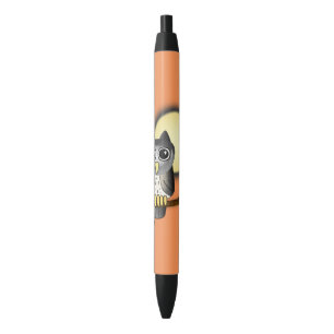 Stylo Noir Battes de Halloween