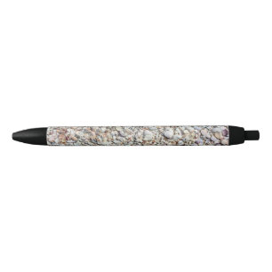 Stylo Noir Beach Shells Sea Shell Arrière - plan Ocean Textu