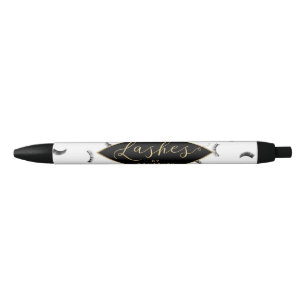Stylo Noir Beaucoup de Motif blanc/noir Personnalisé