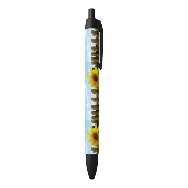 Stylo Noir Beauté de nature de tournesol (Bas (Vertical))