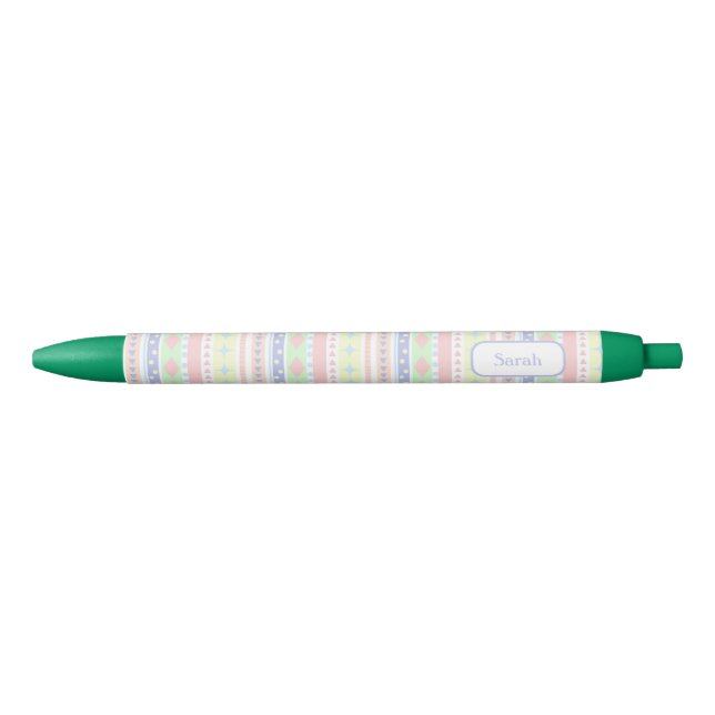 Stylo Noir Bébé mignon Pastel Imprimer (Devant)