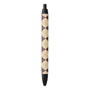 Stylo Noir Beige Brown Automne Jacquard d'automne Diamant Mot