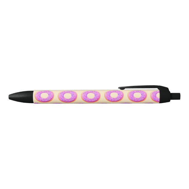 Stylo Noir Belle Donut Avec Dessin D'Arrosage (Haut)