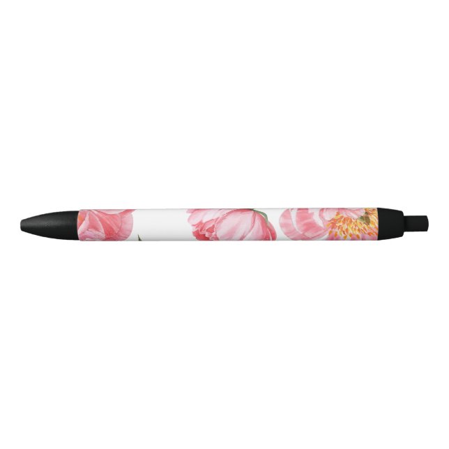Stylo Noir Belles Roses (Devant)