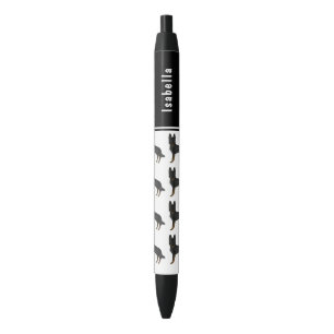 Stylo Noir Berger Allemand Bi-Noir Chiens Mignons Et Nom Pers