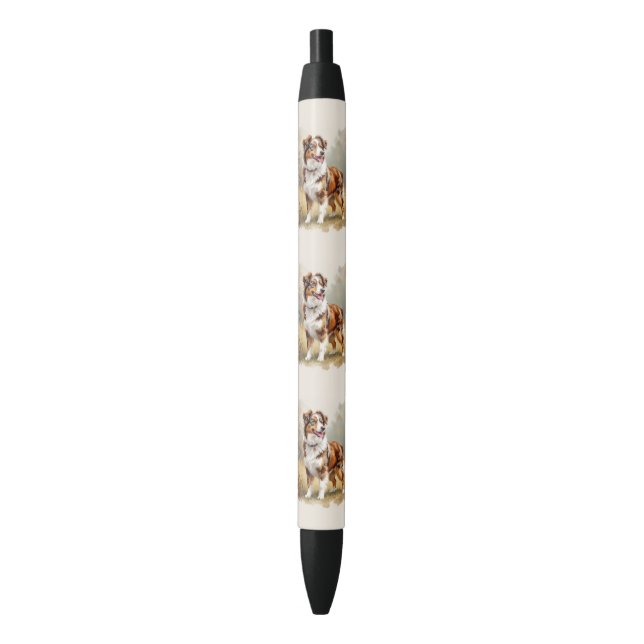 Stylo Noir Berger Australien Red Merle (devant Vertical)
