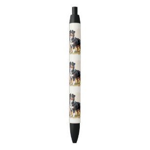 Stylo Noir Berger australien Tricolore noir Chien australien