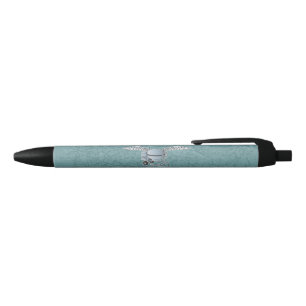Stylo Noir Béton bleu-gris