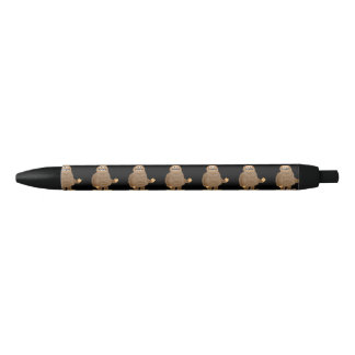 Stylo Noir Bigfoot drôle ondulant l'art original