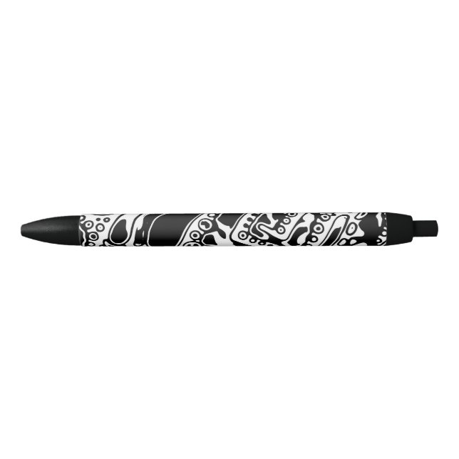 Stylo Noir Black and White Geometric Art 25 (Devant)
