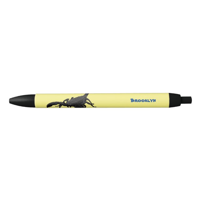 Stylo Noir Black hungry scorpion (Devant)