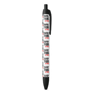 Stylo Noir Blague du thérapeute respiratoire