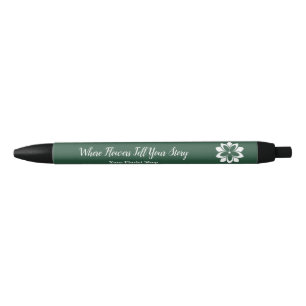 Stylo Noir 🌸 Blancs, Logo & Tagline personnalisés