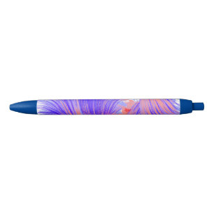 Stylo Noir Bleu Abstrait élégant