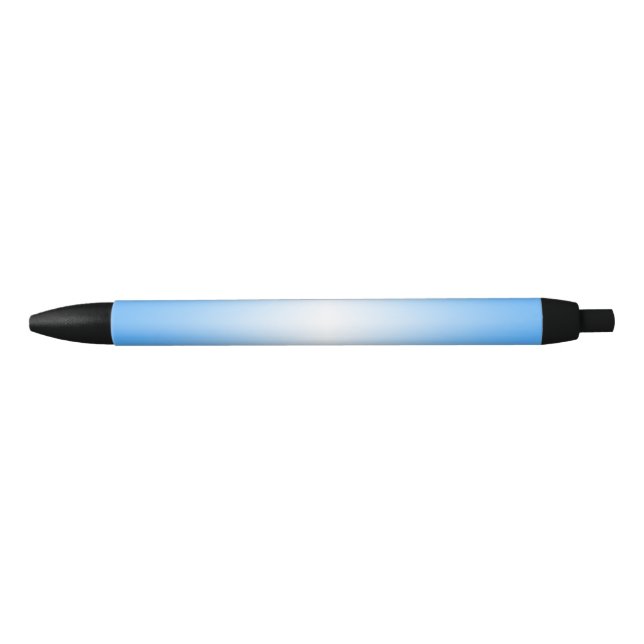 Stylo Noir Bleu clair brillant (Devant)