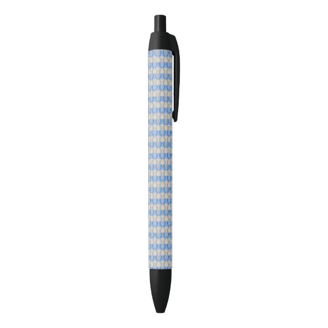 Stylo Noir Bleu courant Tan de Candystripe (Bas (Vertical))