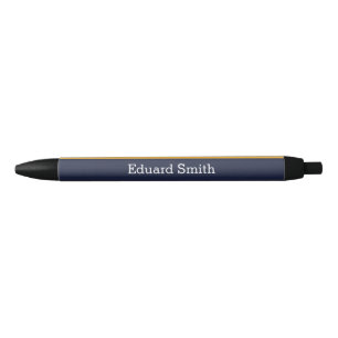 Stylo Noir Bleu et jaune