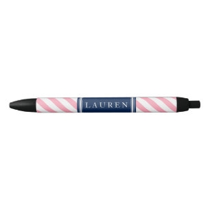 Stylo Noir Bleu rose et marine