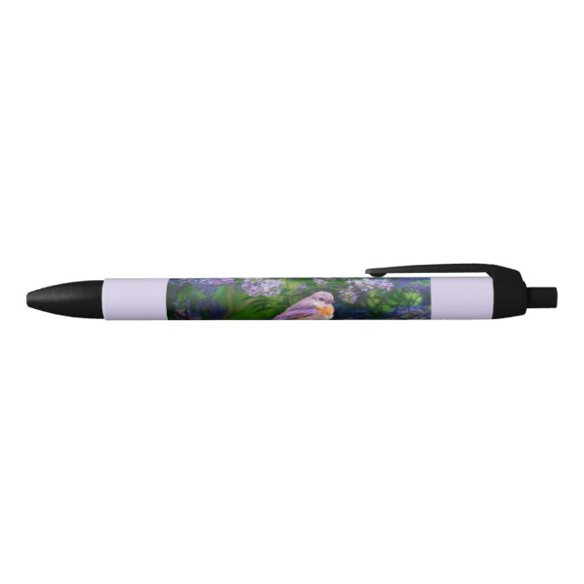 Stylo Noir Bleuet de l'Est en neige - Photo originale (Haut)