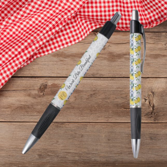 Stylo Noir Bliss Méditerranée Nom du logo commercial Promotio (Créateur téléchargé)