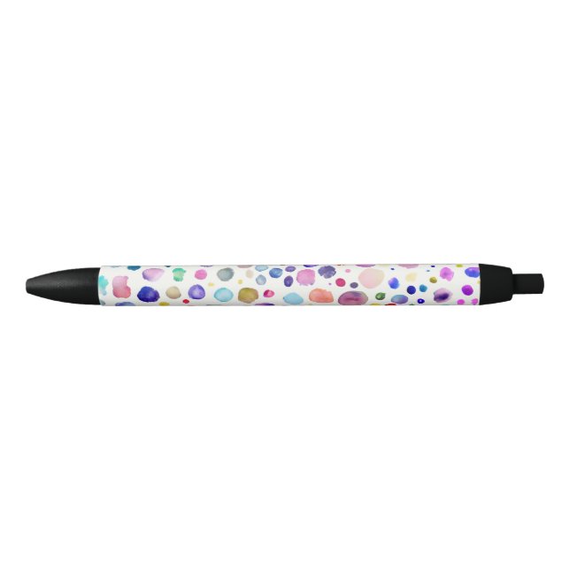 Stylo Noir Blobs aquarelle (Devant)