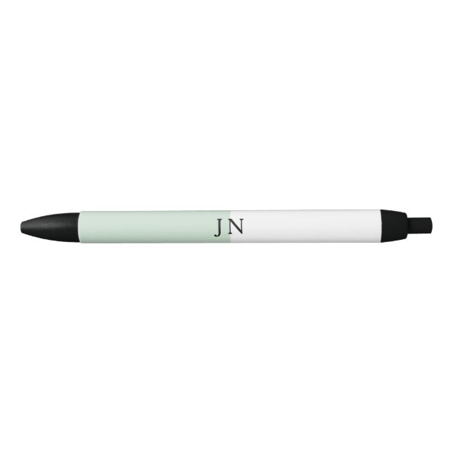 Stylo Noir Bloc de couleur blanc de Monogram Joli Green Paste (Devant)