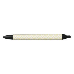 Stylo Noir Blond des lignes Chevron Zigzag