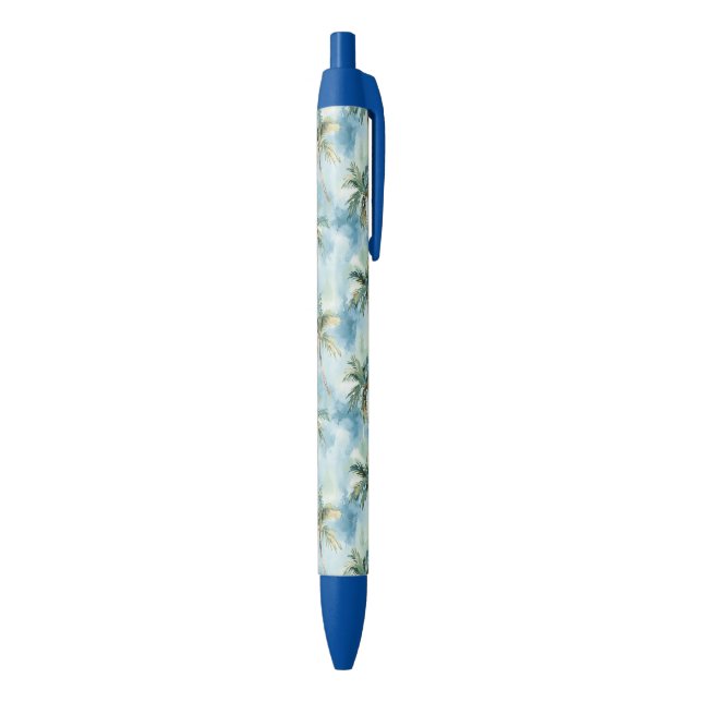Stylo Noir Blue Skies Tropical Island Palm Trees   (Bas (Vertical))