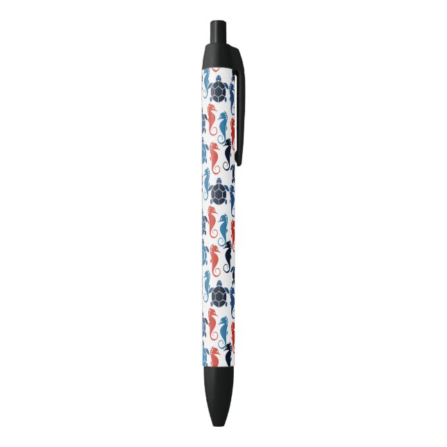 Stylo Noir Blue Tropical Ocean Turtle Seahores (Bas (Vertical))