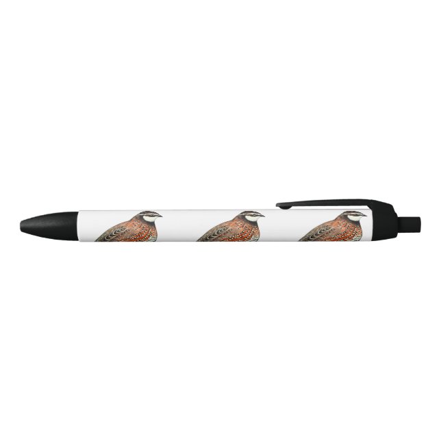 Stylo Noir Bobwhite Quail (Haut)