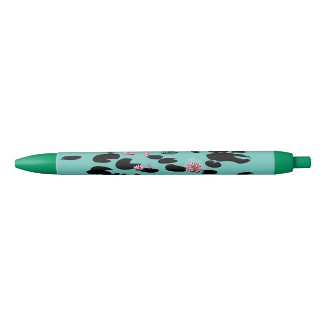 Stylo Noir Boli lily pads (Devant)