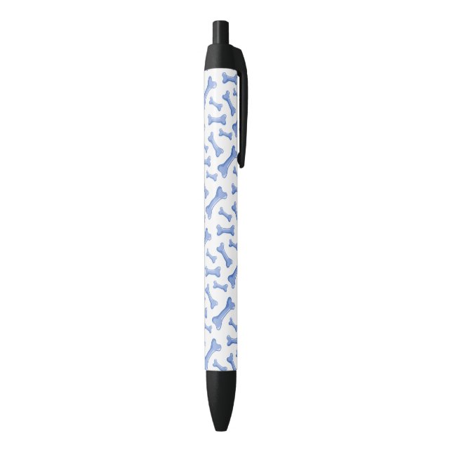 Stylo Noir Bones de Chien Bleu Delicate Puppies Amoureux des  (Bas (Vertical))