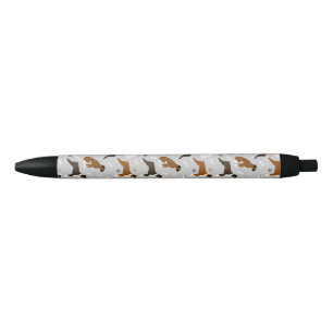 Stylo Noir Bones et pattes de chien de boxe