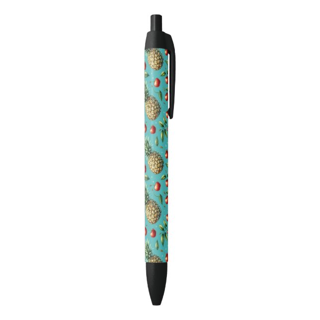 Stylo Noir Bonheur Ananas Cerise (Bas (Vertical))
