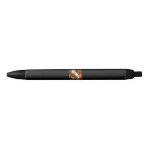 Stylo Noir Bonjour Vibrations d'Automne Fantôme Mignon Citrou
