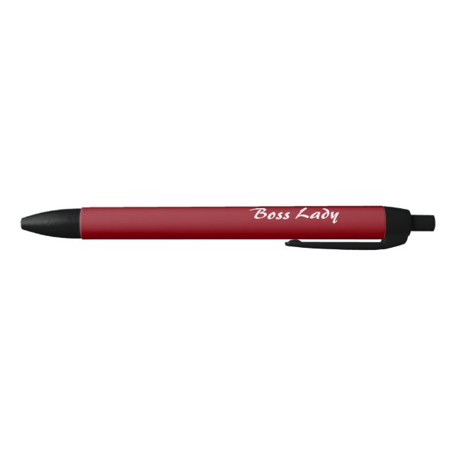 Stylo Noir Boss Lady Pen cadeau pour Femme Boss Ajouter votre (Bas)